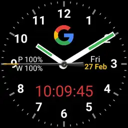 Google Pixel Watch Face with dim screen