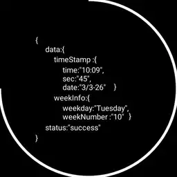 JSON object white