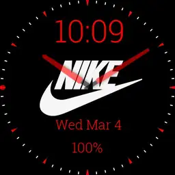 Red/White/Black Nike Watch Face 2 Copy