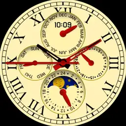 Moonphase Analog Digital watch