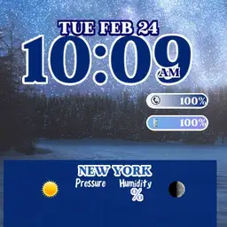blue winter night