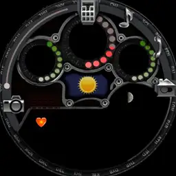 Digital watch 3d weather and indicator