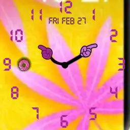 pink yellow colour with leaf