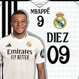 MBAPPE 9. Real Madrid