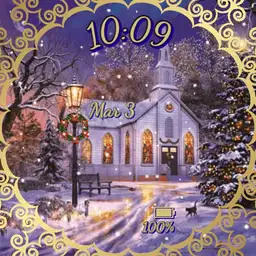 Lovely Christmas Church in Bucolic Setting