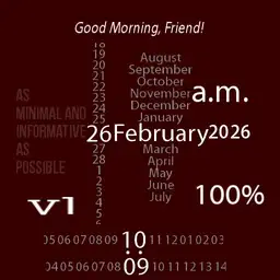 Minimal V1/ Red Minimalist
