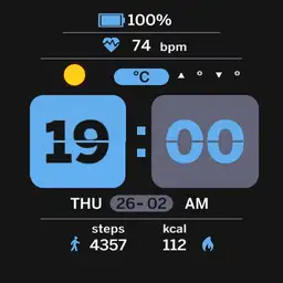 Brute Flip Clock Multi 6 Colours