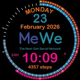 MeWe digital watch