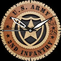USA Second Infantry Wood