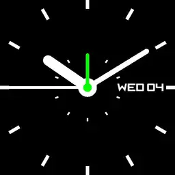 Battery indicator analogue watch v4