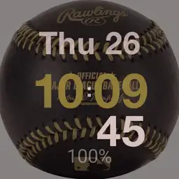 Kents black& gold baseball