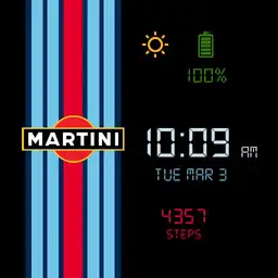 martini watch face