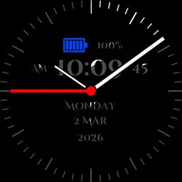 Chromium Analog clock with digital & animation
