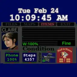 RE2 Menu Claire version 2.0 Text outline