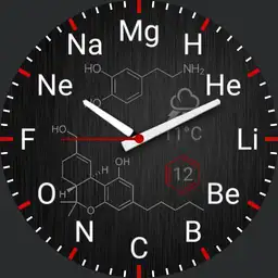 Chemical elements brushed steel Copy