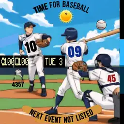 BASEBALL Players" Jerseys Show the Time w/ Animation - WOS6