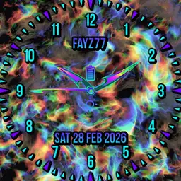 Psychedelic colours mixing motion.