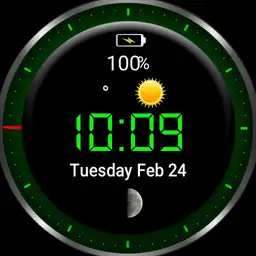 Simple AMOLED LED Green with Bevel