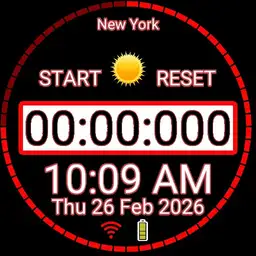 Red Weather Stop Watch