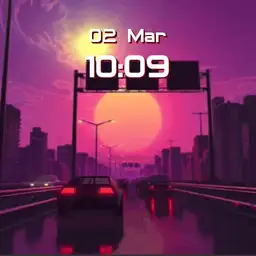 retro sunset 2000