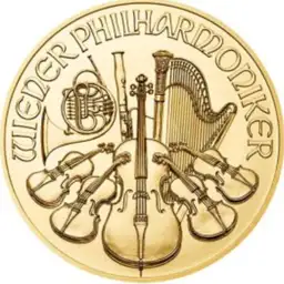 Gold, Vienna Philharmonic, Austria, 2014, 2793.75 Dollars
