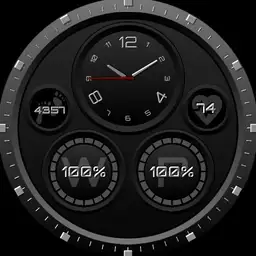 V2 Ucolor Minimal Multi-Screen Weather Black