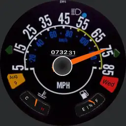 CJ Speedometer MPH