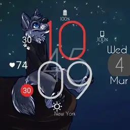 Minimal woofy watch face