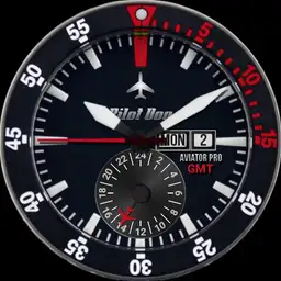 Pilot Dog Aviator Pro GMT Analog - Digital Chrono 16