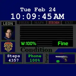RE2 Menu Leon