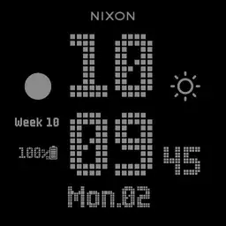 Nixon Newton Digital Custom Grey