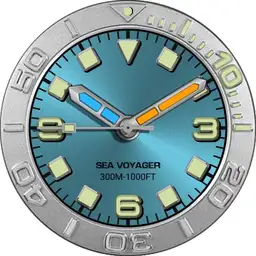 Brute SEA VOYAGER Diver Field Watch Bezel Rotate Zoom Lume Colours