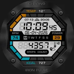 IRON PULSE All In One Digital Chronometer Watch Colours by DNB