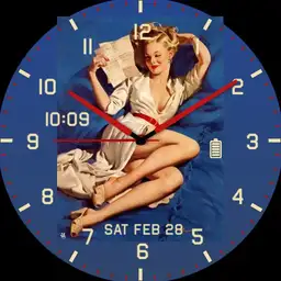 Elvgren blue letter pinup
