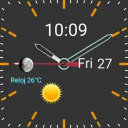 Doble reloj temperatura