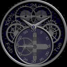 Blue Double Tourbillon
