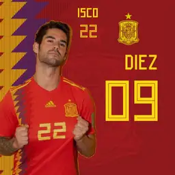 ISCO 22. Spain Team Football Digital