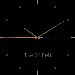 clean watch with hidden battery