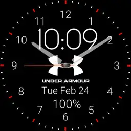 Black Under Armour Watch Face