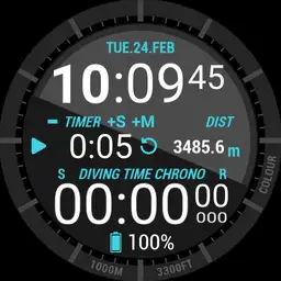 Brute PRODIVER Digital Countdown Timer Chronometer Deep Diver Watch Colours