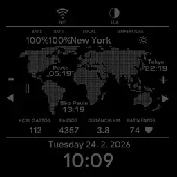 Map Word Times for TICwatch All color