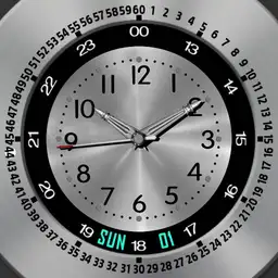 Brushed Silver 24h and 12h. 2 Face V1.0