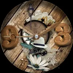 Floral Wooden