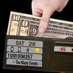 WALLETS LARGE-SIZED BILLS Tell the Time - WOS6
