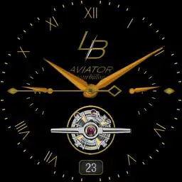 Aviator Tourbillon Silver/Gold - L.B.