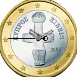 Bi-metallic, Cyprus, Pomos Idol, 1 Euro, 2008