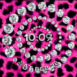 pink and black leopard bling plwren