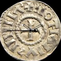 Silver, Frankish Denarius, Lothair, 851-855 CE, Dorestad