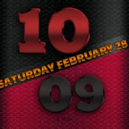 Black red digital