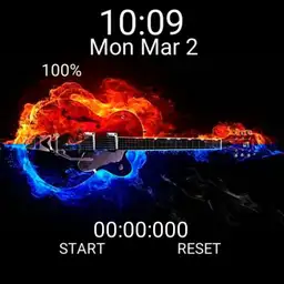 Red and Blues guitar